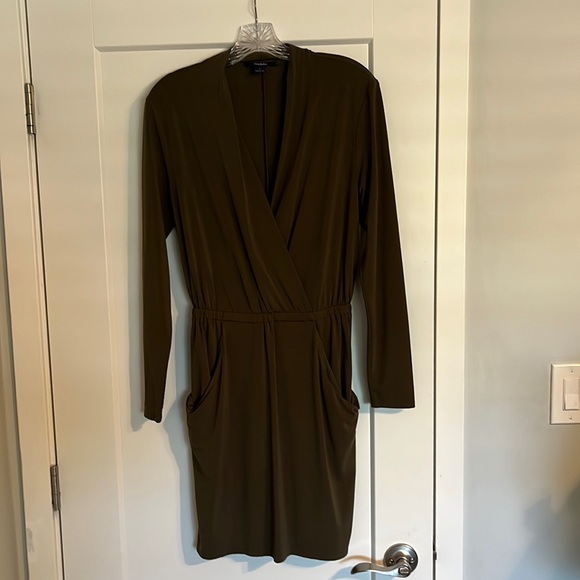 Crossover Pocket Front Dress - Picture 2 of 5